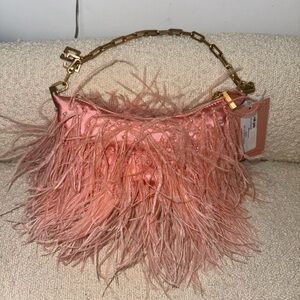 CULT GAIA Feather Chain Hobo Bag
